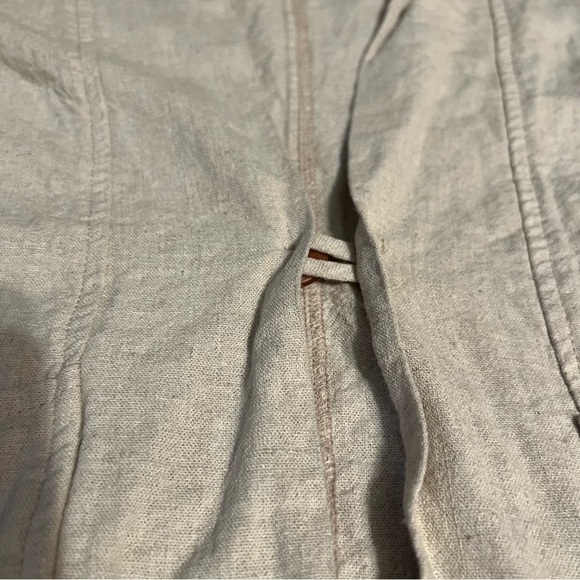 Finery x Proper Linen Blend Kimono Jacket Blazer Sz S Relaxed Fit Lagenlook - Picture 8 of 15